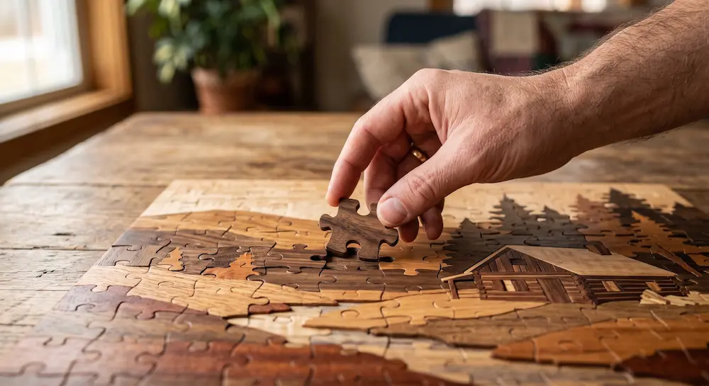 flooring specification puzzle — comparing standard laminate MoistureShield 1000 and SPC options